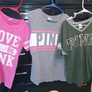 Pink xs and small shirts